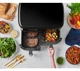 Фритюрниця повітряна Russell Hobbs Satis Fry DualBaske 27680-56 2800Вт 9л - зображення 6
