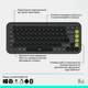 Комплект клавиатуры и мыши Logitech POP Icon Combo Bluetooth Украинская раскладка Графитовый (920-013156) - изображение 3
