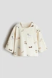 Реглан на хлопчика принтований H&M 104 см молочний - изображение 1