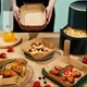 Пергаментные формы для аэрофритюрницы 25х25 см антипригарные 50 шт коричневые - изображение 4