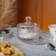 Конфетница стеклянная с крышкой Ø 10 см прозрачная - изображение 5