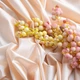 Ткань трикотаж SILKY 160 г/м2 ширина 175 см премиальная блестящая ткань для легинсов и топов нежный персик 5254895 - зображення 4