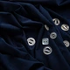 Ткань трикотаж CRYSTAL SILKY 180 г/м2 ширина 150 см премиальная блестящая ткань для легинсов и топов т/синяя 5254890 - зображення 4