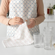 Набор полотенец кухонных, 4 ШТ, синий узор/розовый, 30х40 см, IKEA INAMARIA 104.930.73 - изображение 3