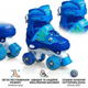 Дитячі розсувні чотириколісні ролики квади SP-Sport Dino 182 31-34 Blue-Light Blue - зображення 2