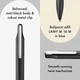 Ручка кулькова LAMY xevo чорна M16 синій стрижень (4033836) - изображение 4