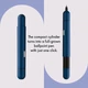 Ручка кулькова LAMY pico синя M22 чорний стрижень (4001038) - изображение 5
