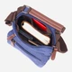 Сумка планшет через плечо мужская Vintage leather-21228 Синяя - изображение 8