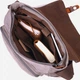 Сумка мессенджер через плечо мужская Vintage leather-21241 Серая - изображение 6