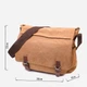 Сумка мессенджер через плечо мужская Vintage leather-21242 Коричневая - изображение 4