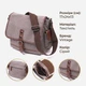 Сумка мессенджер через плечо мужская Vintage leather-21248 Серая - изображение 16