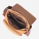 Сумка мессенджер через плечо мужская Vintage leather-21249 Коричневая - изображение 7