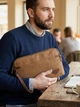 Сумка мужская Vintage leather-21260 Коричневая - изображение 2