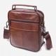 Сумка планшет через плечо мужская из натуральная кожи Vintage leather-21275 Коричневая - изображение 3