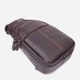 Сумка слинг через плечо мужская из натуральная кожи Vintage leather-21308 Коричневая - изображение 6