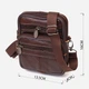 Сумка планшет через плечо мужская из натуральная кожи Vintage leather-21484 Коричневая - изображение 3