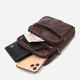 Сумка планшет через плечо мужская из натуральная кожи Vintage leather-21484 Коричневая - изображение 6