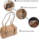 Сумка кросс боди через плечо женская из натуральная кожи Vintage leather-22077 Бежевая - изображение 9