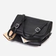 Сумка багет седло женская из натуральная кожи Vintage leather-22078 Черная - изображение 9