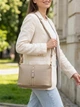 Сумка кросс боди через плечо женская из натуральная кожи Vintage leather-22084 Бежевая - изображение 2