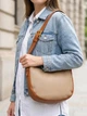 Сумка кросс боди через плечо женская из натуральная кожи Vintage leather-22092 Бежевая - изображение 2