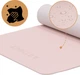 Коврик спортивный Actiget TPE для йоги и фитнеса 183 x 61 x 0.6 см Pink/Grey (ACT0023) - изображение 6