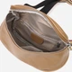Сумка на пояс бананка женская из натуральная кожи Vintage leather-22111 Бежевая - изображение 7