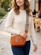 Сумка на пояс бананка жіноча з натуральної шкіри Vintage leather-22112 Руда - зображення 2