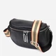 Сумка на пояс бананка женская из натуральная кожи Vintage leather-22122 Черная - изображение 1