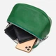 Сумка на пояс бананка женская из натуральная кожи Vintage leather-22124 Зеленая - изображение 8