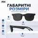 Умные солнцезащитные очки AOC со встроенными беспроводными наушниками и микрофоном для телефона, Type-C. Черные - изображение 2