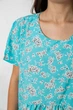 Сукня жіноча однотонна з принтом блакитний 214R209-6 AGER 56 (4XL-5XL) - зображення 5