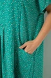 Платье женское однотонное с принтом зеленый 214R209-5 AGER 52 (3XL) - изображение 5