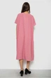 Платье женское однотонное с принтом пудровый 214R209-5 AGER 56 (4XL-5XL) - изображение 4