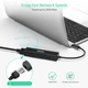 USB-хаб Choetech 4-in-1 USB-C to RJ-45 Gigabyte + 3xUSB 3.0 5Gbps Black (HUB-U02BK) - изображение 2