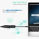 USB-хаб Choetech 4-in-1 USB-C to RJ-45 Gigabyte + 3xUSB 3.0 5Gbps Black (HUB-U02BK) - изображение 3