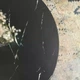 Комплект журнальних столиків 2 в 1 з мармуровою стільницею металевий каркас для вітальні 50 і 70 см Чорний - зображення 4