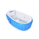 Надувная ванночка Intime Baby Bath Tub детская для купания от рождения до 4 лет размер 98х65х28 см Голубая - изображение 4