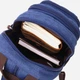 Сумка-рюкзак мужская Vintage leather-22146 6 л Синяя - изображение 8