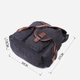 Рюкзак тканевый 15 л вмещает формат А4 Vintage leather-22151 Черный - изображение 5