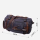 Рюкзак мужской тканевый 20 л вмещает формат А4 Vintage leather-22157 Черный - изображение 5