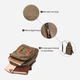 Сумка-рюкзак мужская тканевая 5.6 л Vintage leather-22163 Оливковая - изображение 4