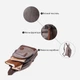 Сумка-рюкзак мужская тканевая 4.5 л Vintage leather-22173 Серая - изображение 6
