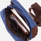 Сумка слинг через плечо мужская Vintage leather-22190 Синяя - изображение 8