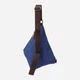 Сумка слинг через плечо мужская Vintage leather-22199 Синяя - изображение 3