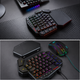 Бездротова одноруча механічна клавіатура REDRAGON K585-KS DITI, червоні світчі, RGB 16 режимів, 7 макро-клавіш - зображення 6