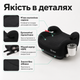 Автокрісло-бустер Hanert Junior i-Size Black Isofix з підстаканником, чорний дитячий автомобільний бустер R129 i-Size для дітей - зображення 2
