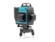 Лазерный уровень Makita SK700GDZ 4D, 16 линий, 360°, с зеленым лазером, LED-дисплеем, двумя аккумуляторами, штативом и чехлом для строительных и монтажных работ - изображение 9