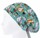 Медицинская шапочка женская HeadwearUniverse универсальная принт Хомяк с кофе - изображение 3