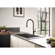 Кухонна мийка HANSGROHE, чорний/матовий, прямокутна, 77x51 см - зображення 5